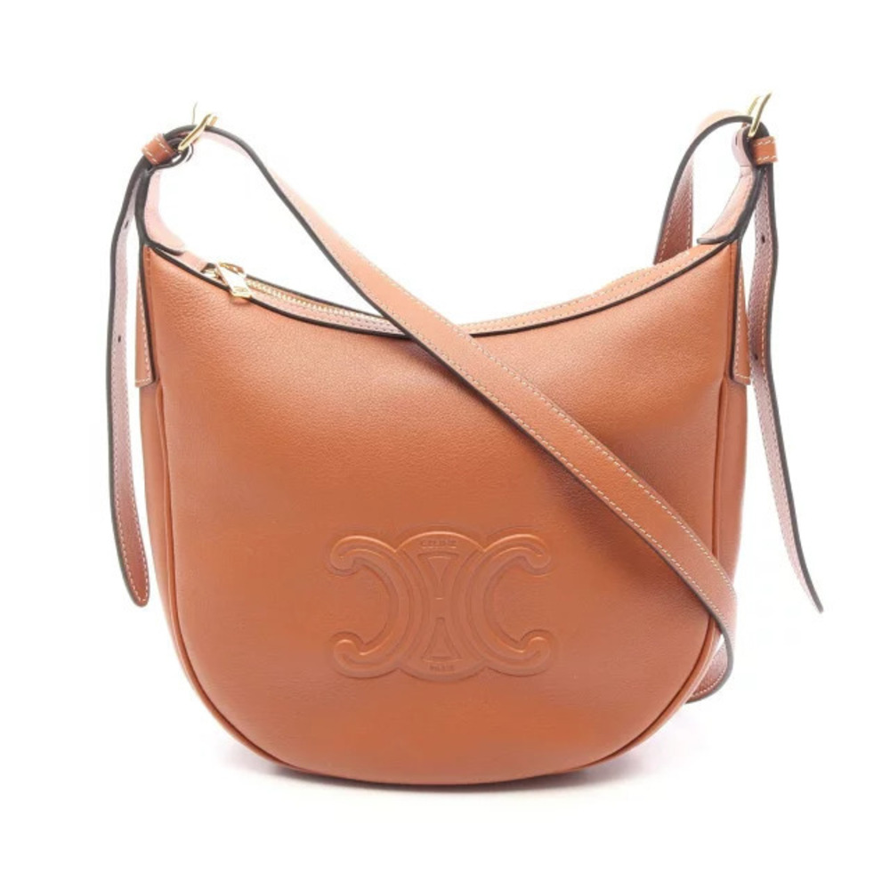 Celine Eloise Shoulder Bag Leather Brown